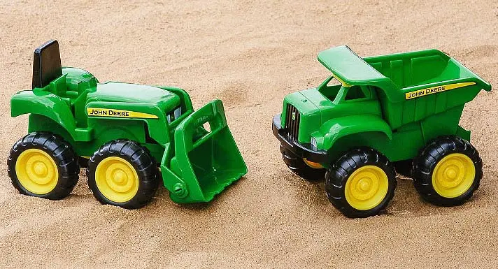 Іграшки для пісочниці 4M John Deere Kids 35874 Трактор та самоскид Набір для гри в піску - фото 5