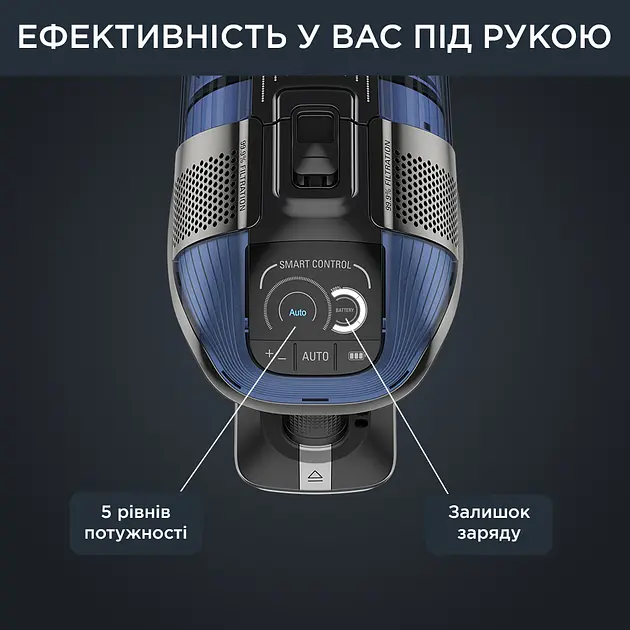Пилосос акумуляторний Rowenta X-Force Flex 12.60 Auto Aqua RH98C0WO - фото 3