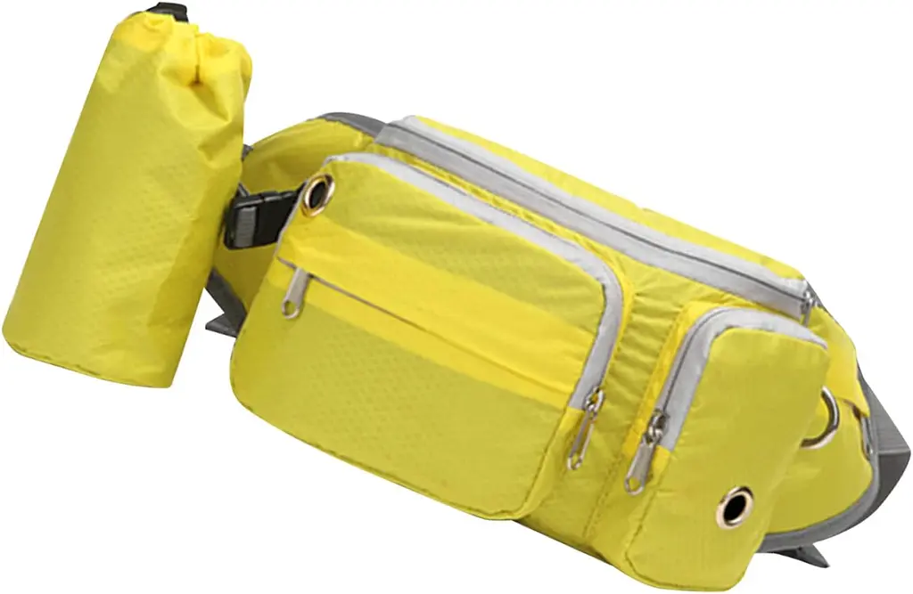 Поясна сумка для вигулу собак Voyager Pet LVC809 Yellow з тримачем для пляшки - фото 2
