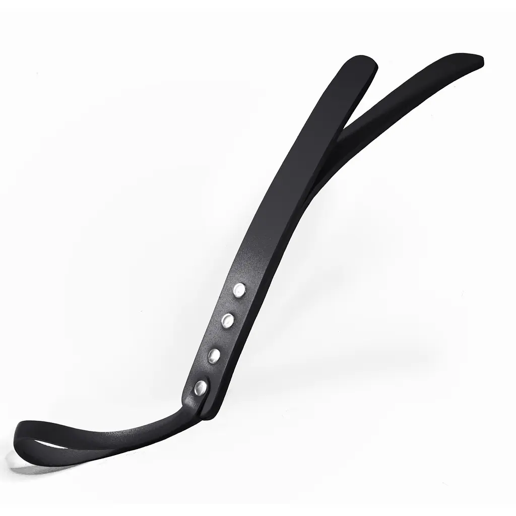 Падл двошаровий Feral Feelings Leather Mini Paddle Black, натуральна шкіра
