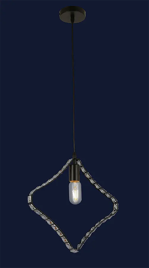 Подвесной светильник Levistella 761LX01-1 BK, E27, Черный, стиль лофт, регулируемая высота до 1000 мм - фото 2