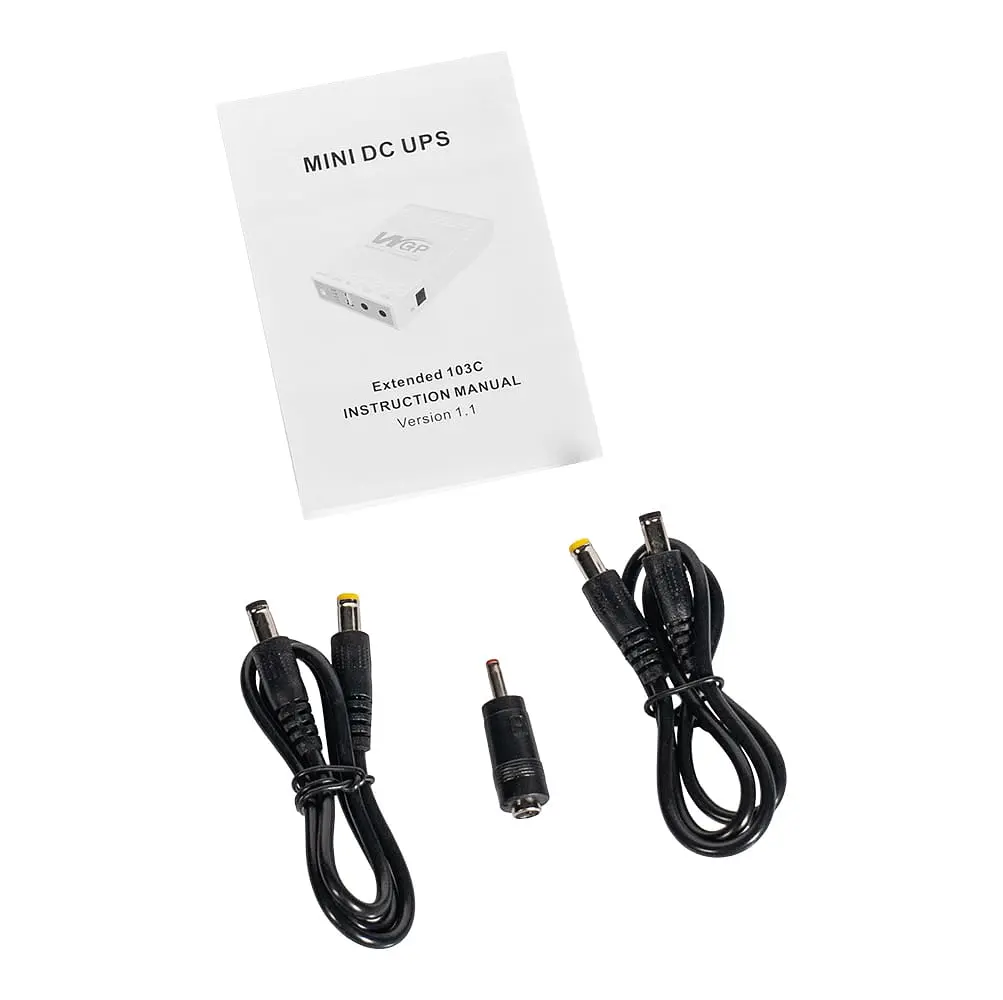 Комплект Mini UPS з блоком живлення: джерело безперебійного живлення Mini UPS WGP UPS103C 20000mAh 5V/12V/12V, Li-ion 4*5Ah, для роутера і оптичного термінала та блок живлення SPF-1202B 12V/2A (24W) (42-00260) - фото 8