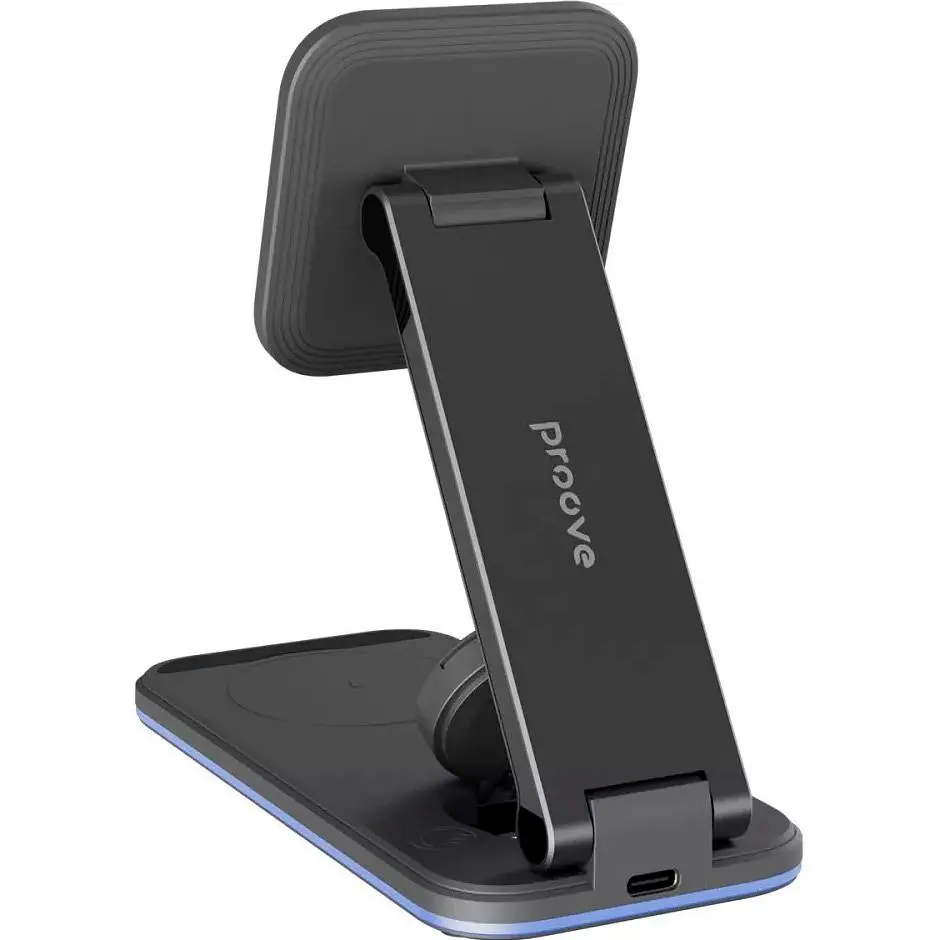 Бездротовий зарядний пристрій Proove Energy Fold 3in1 Black (WSEF15010001) [99593] - фото 4