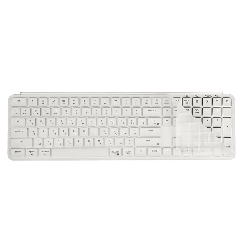 Клавіатура мембрана B6 Pro, USB/WL/BT, ivory white Keychron teh0013835 - фото 7