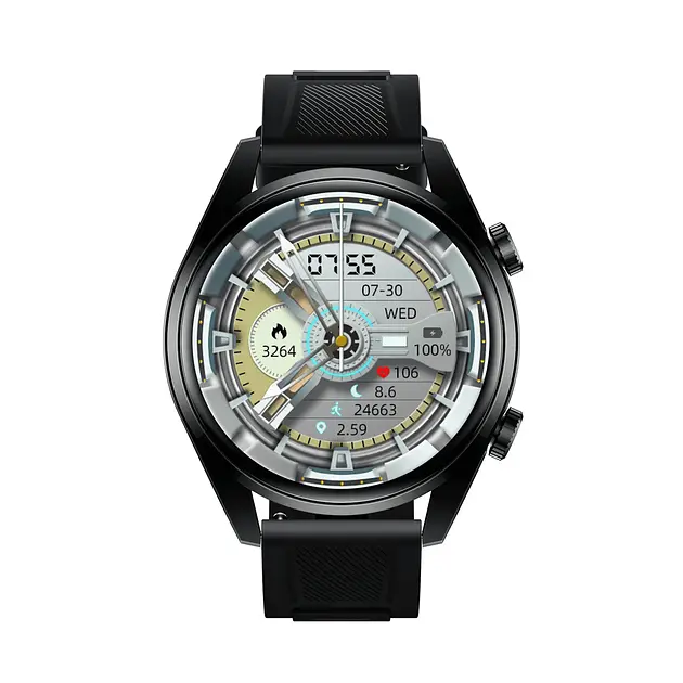 Смарт-часы LEMFO WS-11 силиконовый ремешок Black Black (16349) - фото 2