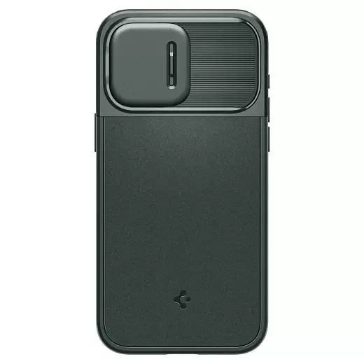Чохол із захистом камери Spigen Optik Armor (MagFit) Abyss Green для iPhone 15 Pro (ACS06739) - фото 3