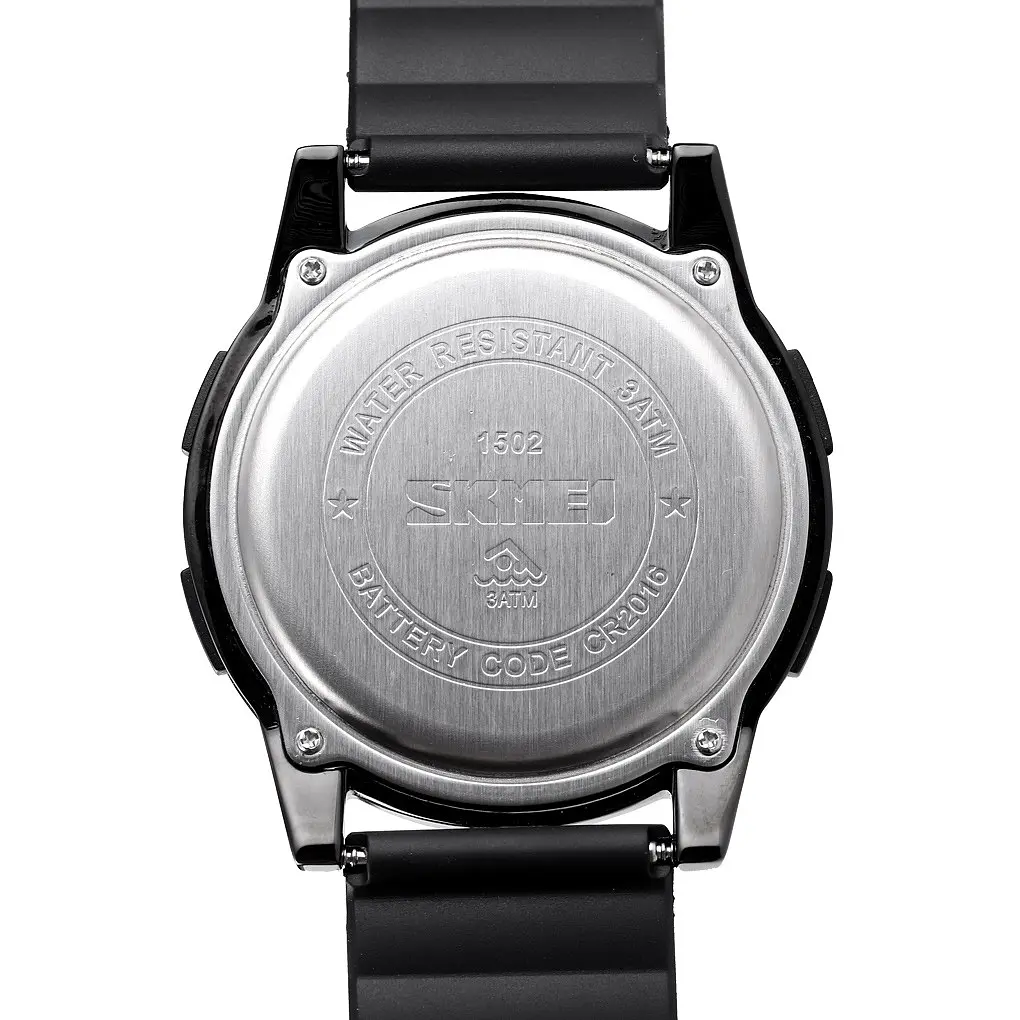 Наручний годинник Skmei 1502 Black White, 1502BKWT (18483) - фото 3