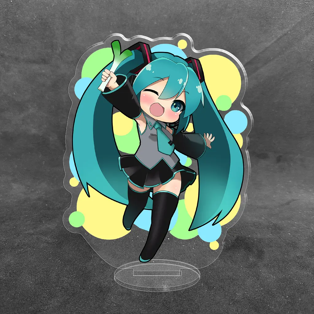 Акрилова колекційна фігурка Chibi Hatsune Miku Хатсуне Міку 1 10 см - фото 2