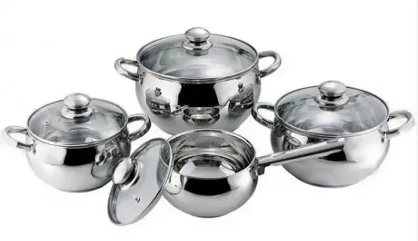 Универсальный набор кастрюль с крышками Bohmann BH-0508 4 кастрюли из нержавеющей стали - фото 2