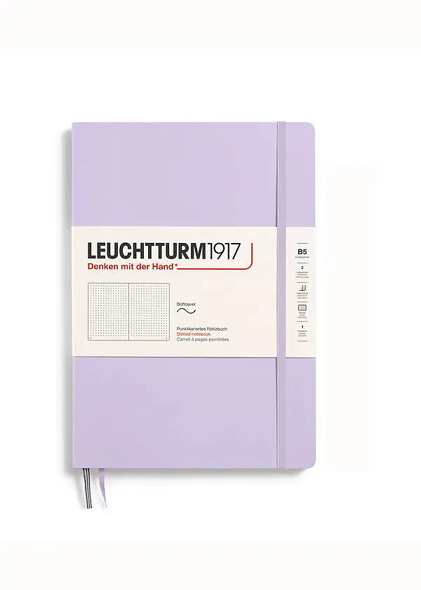 Блокнот Leuchtturm1917, Composition (B5), М'яка обкладинка, Lilac, крапка (368153) - фото 7