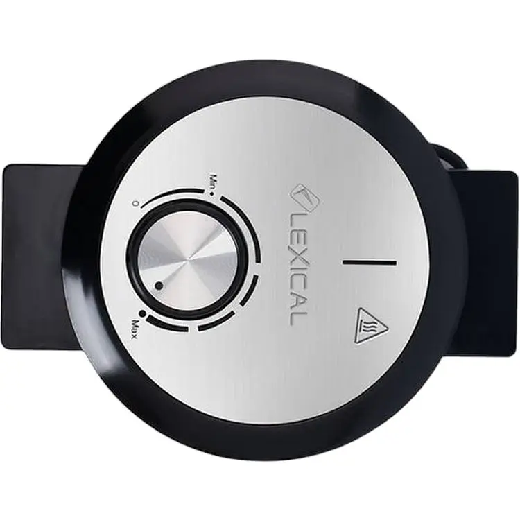 Вафельниця кругла Lexical 2404 для тонких і товстих вафель з антипригарним покриттям 1000 Вт - фото 3