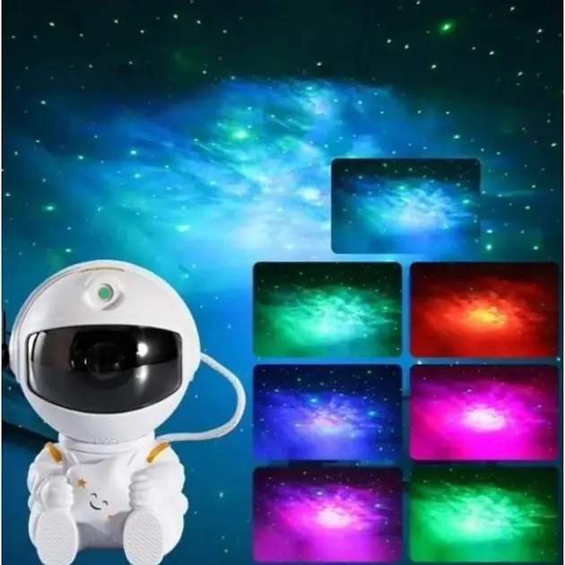 Лазерний нічник-проектор зоряного неба Astronaut Art HR-F3 білий - фото 4