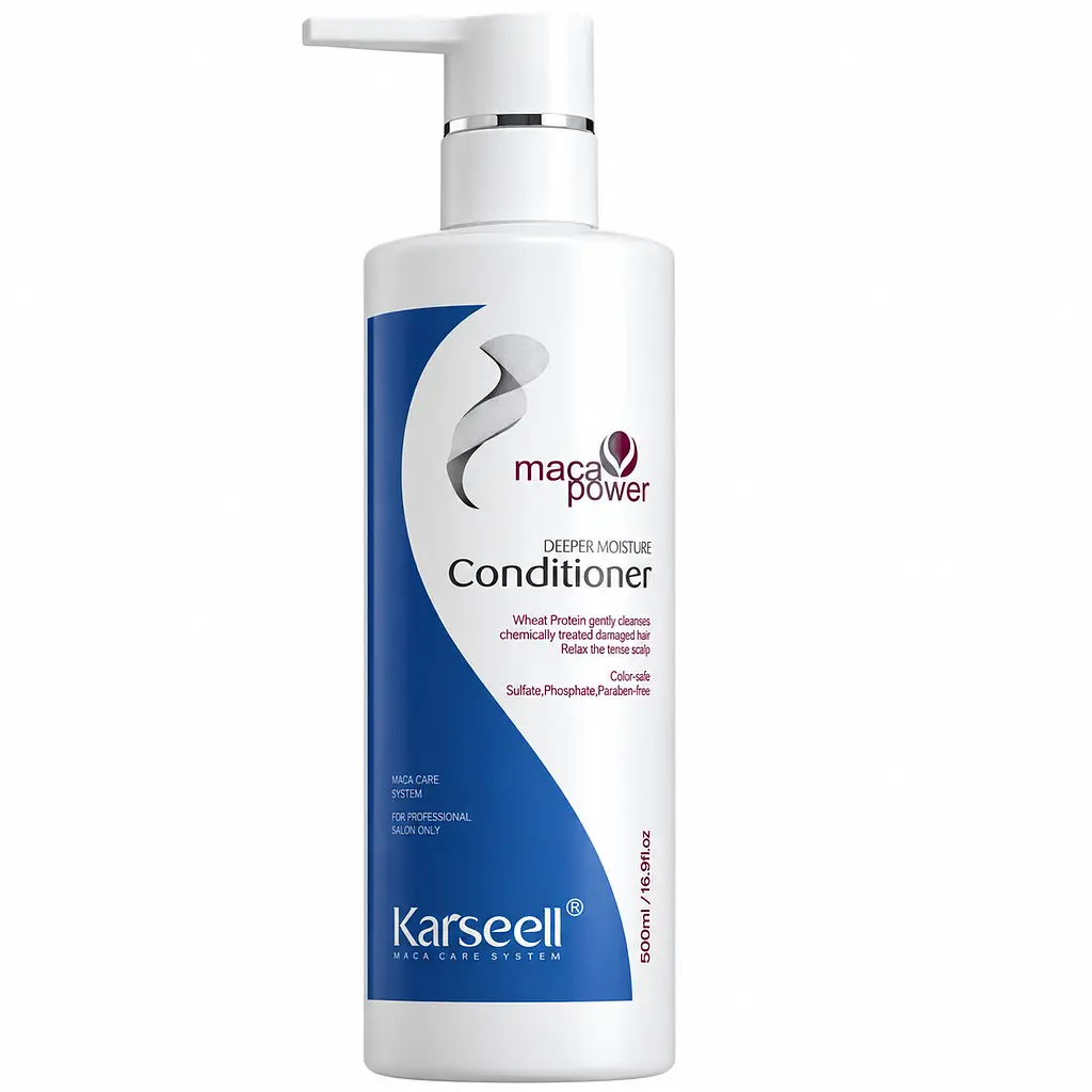Karseell Maca Power Deeper Moisture Conditioner глибоко зволожувальний відновлювальний кондиціонер для сухого, пористого, фарбованого та пошкодженого волосся 500 мл