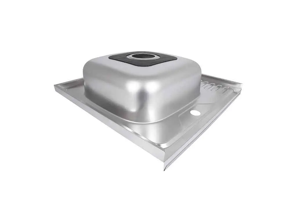 Мийка накладна Brinex 600х600х160мм 1 6060-L, Satin 0,6мм BRIN6060LSAT06 - фото 4