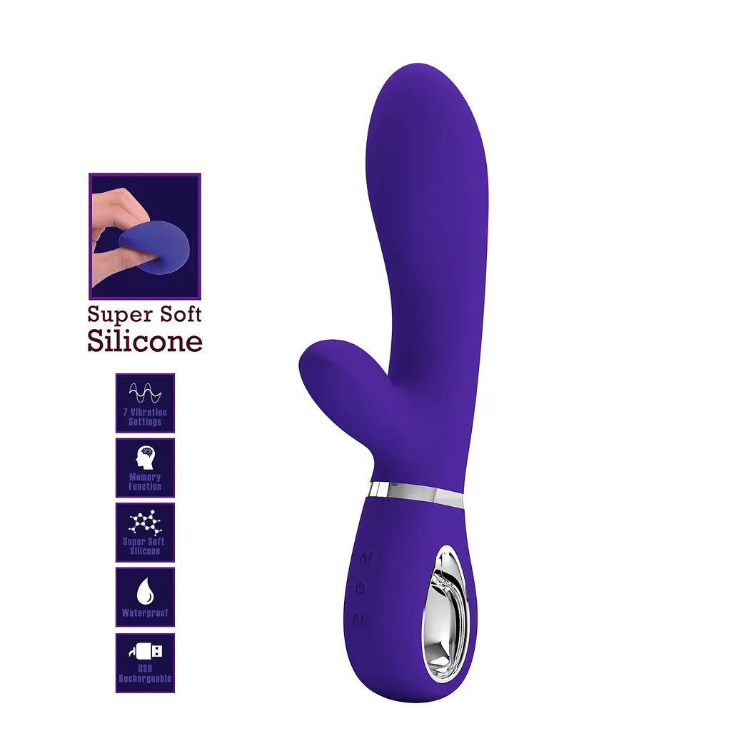 Вібратор PRETTY LOVE THOMAS USB PURPLE new 7 function PRETTY LOVE BI-014621-3 98680 - фото 3