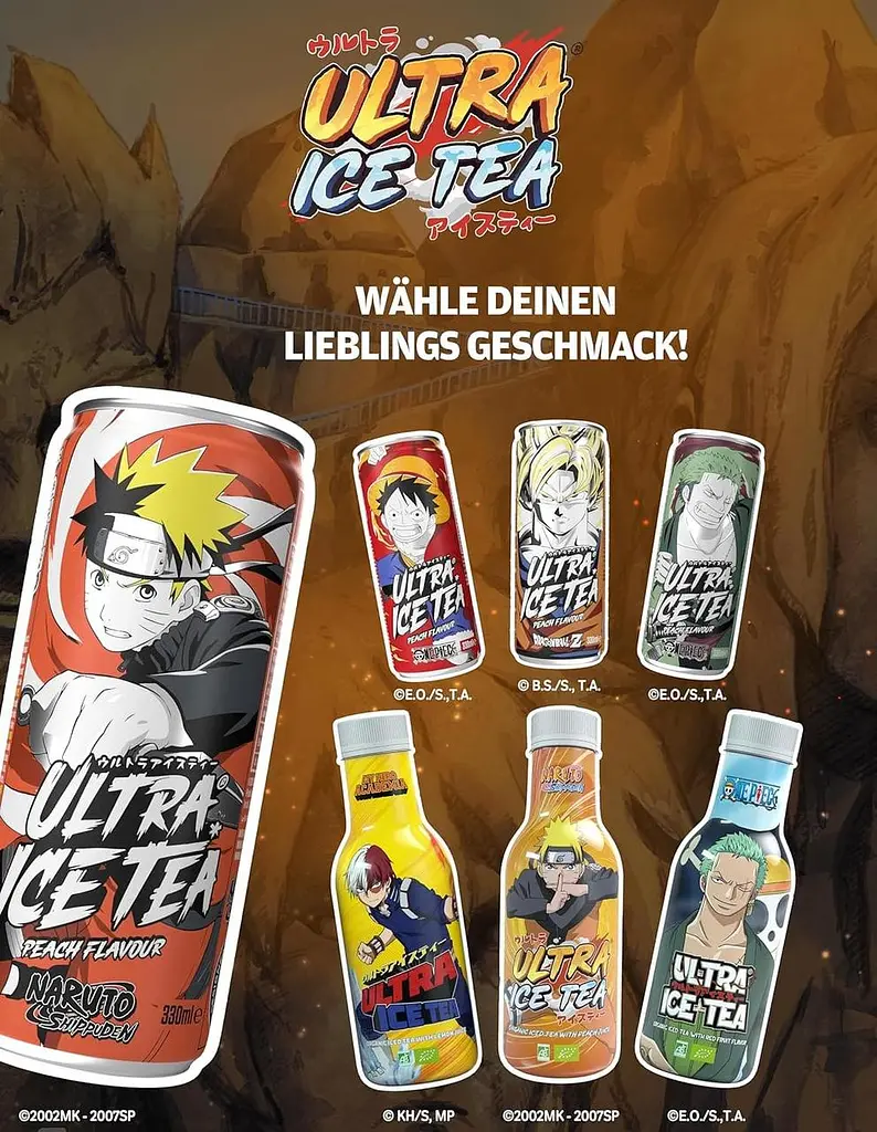 Холодний чай Ultra Ice Tea Naruto Peach 330 мл - фото 8