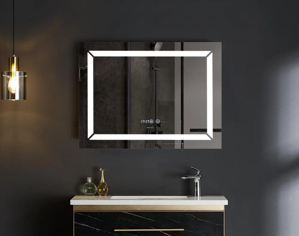 Дзеркало Mixxus Light MR01-80x60 (годинник, LED-підсвічування, антизапотівання) MI5998 - фото 5