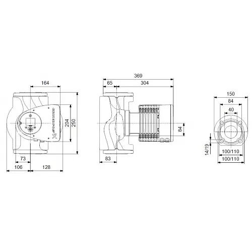 Циркуляційний насос Grundfos Magna3 40-180 F 250 (97924272) - фото 2