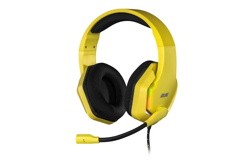 Навушники ігрові з мікрофоном 2E GAMING HG315 Yellow, 7.1, USB-A, RGB, 2 м