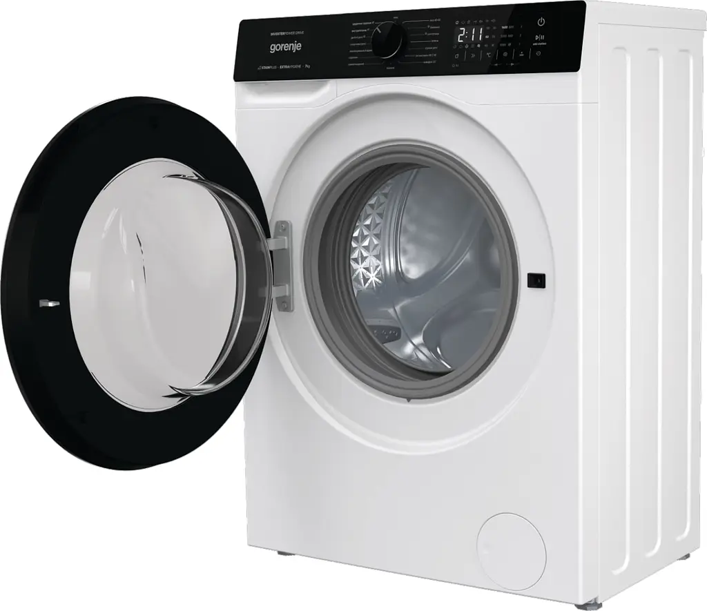 Пральна машина Gorenje фронтальна 7 кг 1400 A+++ 47 см дисплей пар інвертор білий - фото 7