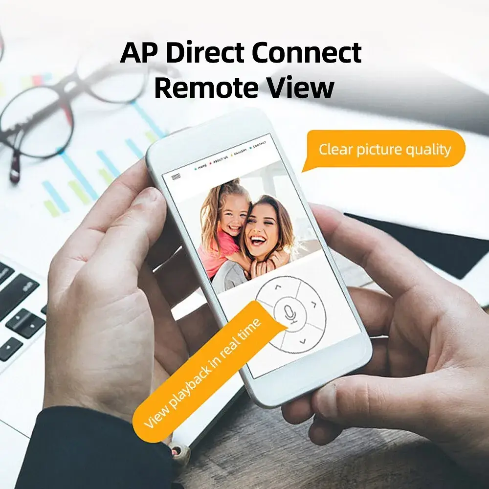 Камера відеоспостереження бездротова PIX-LINK A10 Нічне бачення, тривожний сигнал Wi-Fi Black (17619) - фото 5