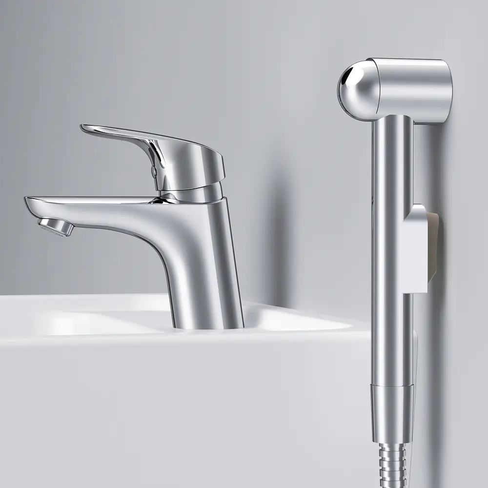 Смеситель для раковины с гигиеническим душем AM.PM Like (F8003000) - фото 6