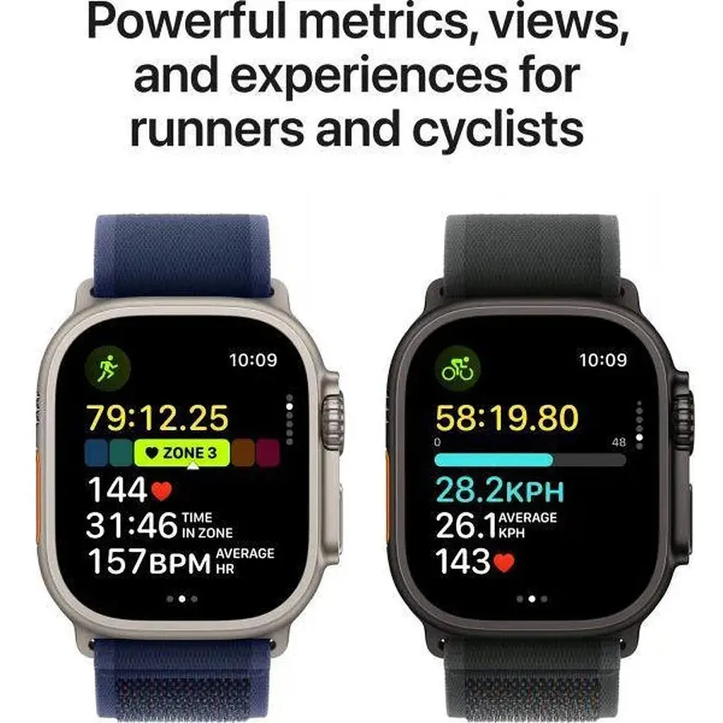 Смарт-годинник Apple Watch Ultra 2 GPS + Cellular 49mm Black Titan. Case w. Dark Green Alpine Loop - Medium (MX4R3) - фото 4