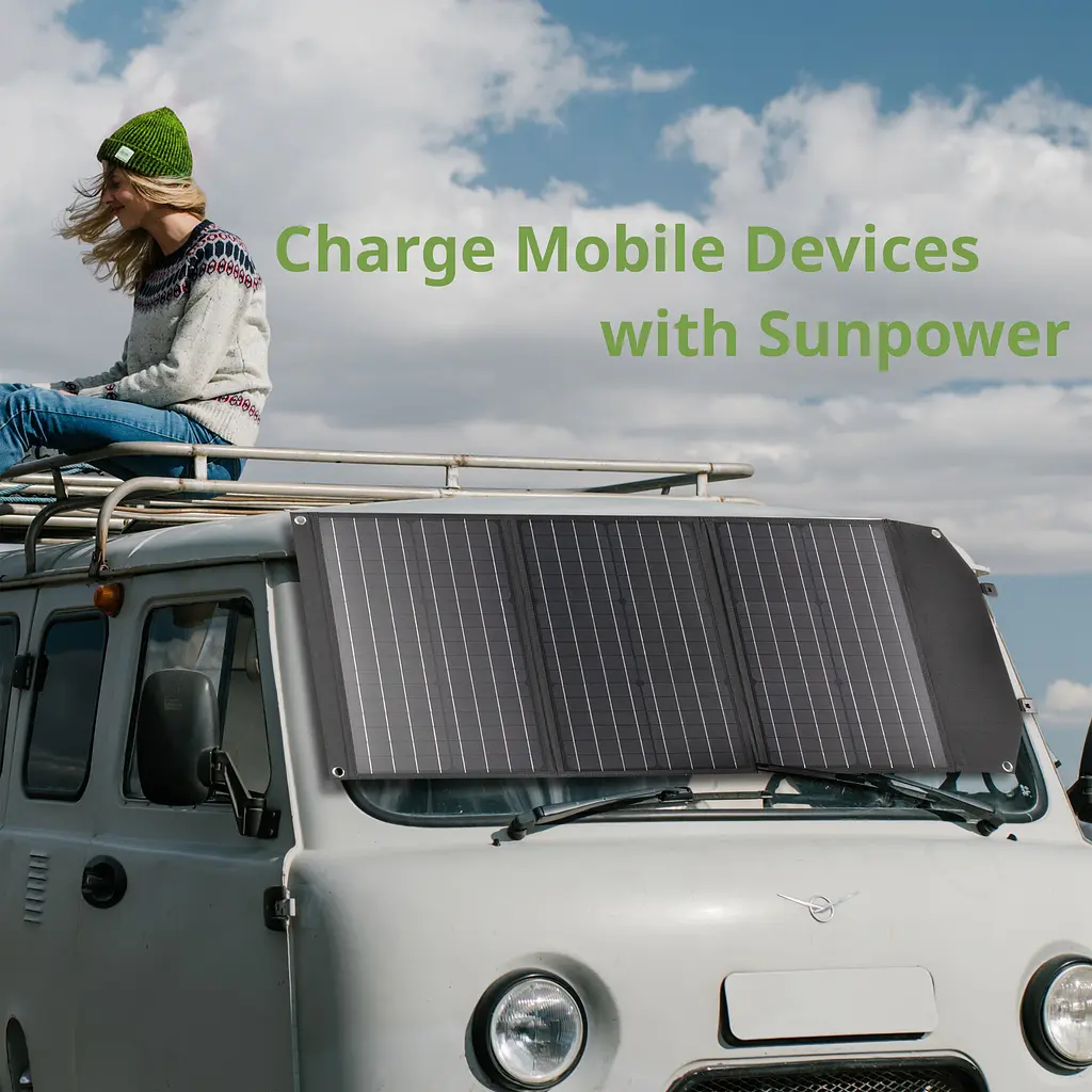 Портативний зарядний пристрій сонячна панель Bresser Mobile Solar Charger 120 Watt USB DC (3810070) - фото 9