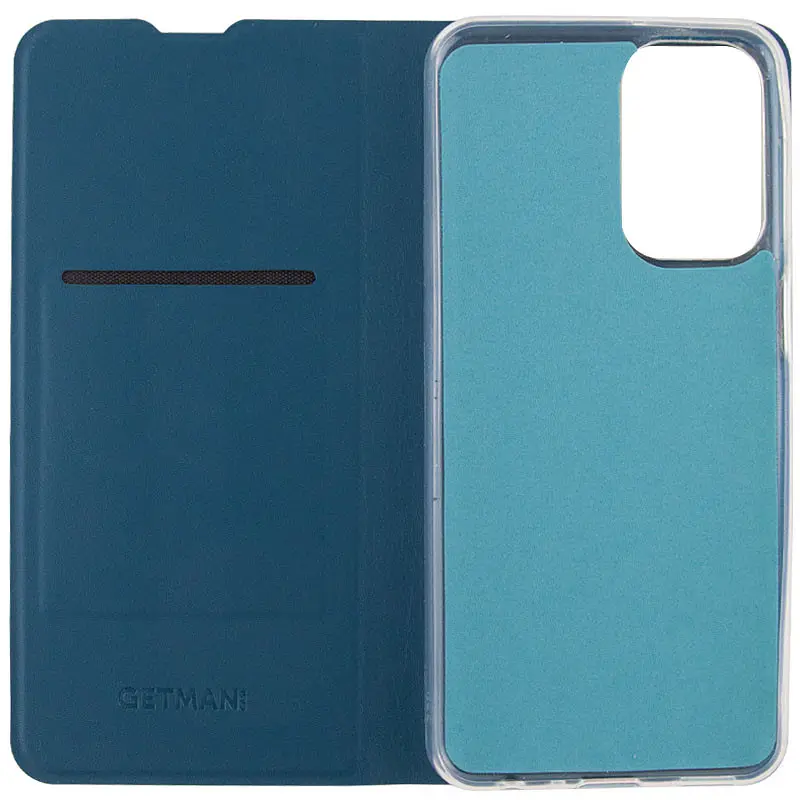 Кожаный чехол-книжка GETMAN Elegant (PU) для Xiaomi Poco X5 5G / Redmi Note 12 5G Синий - фото 5