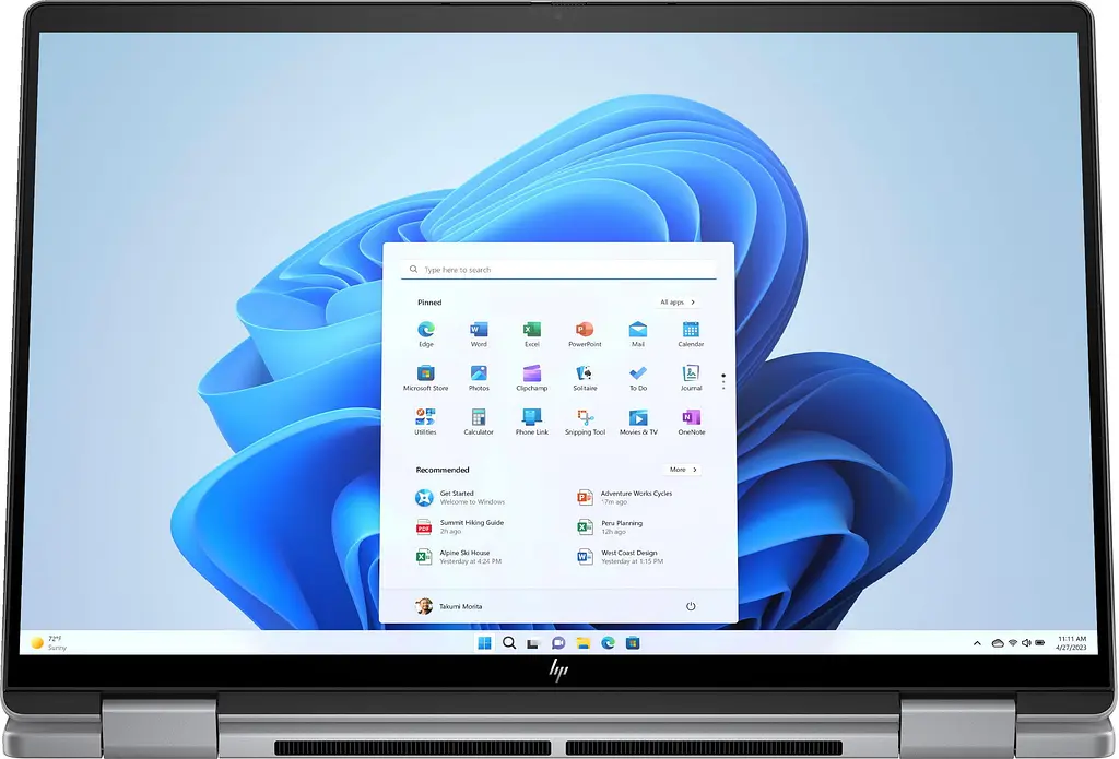 Ноутбук HP ENVY x360 14-fa0004ua 14 WUXGA IPS Touch, AMD R5-8640HS, 16GB, F512GB, UMA, Win11, сірий (AQ8J4EA) - фото 4