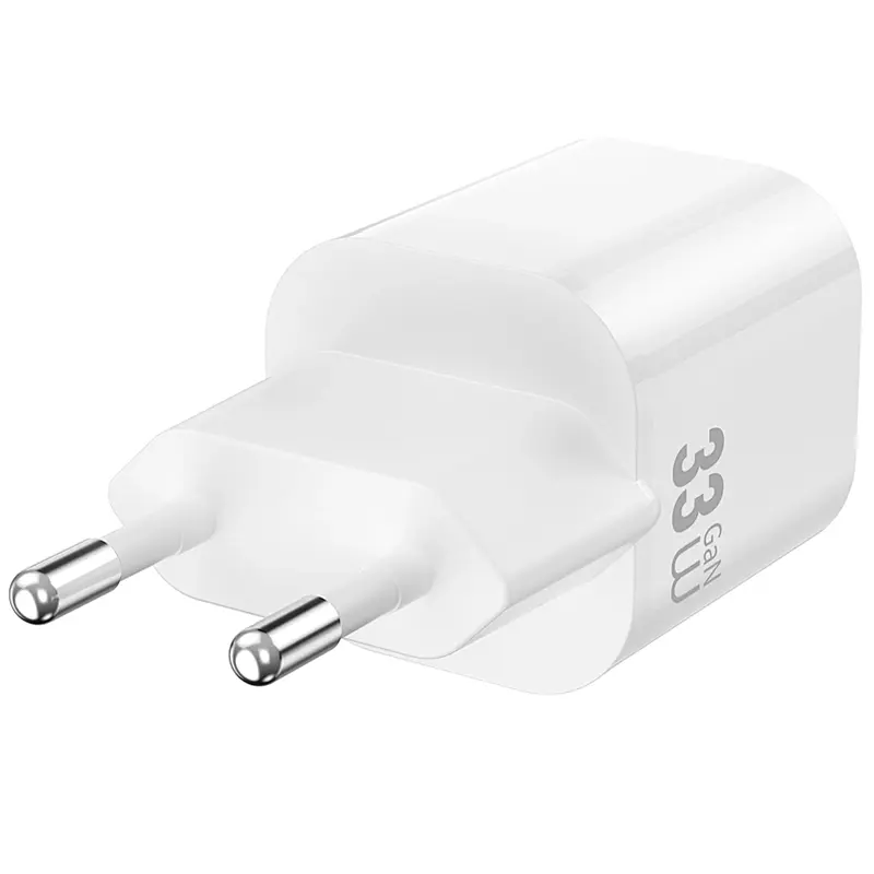 Мережевний зарядний пристрій WIWU G018 Cube PD33W+QC3.0 GaN 1USB-A/1C + кабель Type-C to Lightning White - фото 5