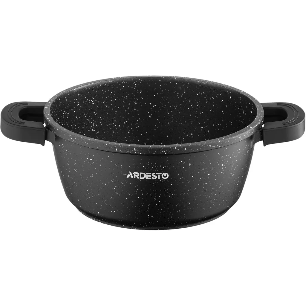 Кастрюля Ardesto Gemini Anzio со стеклянной крышкой черная 1.8 л (AR2418GE) - фото 6