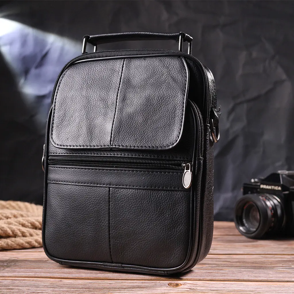 Кожаная сумка мужская Vintage 19,5х25х6 см sum0022412 - фото 7