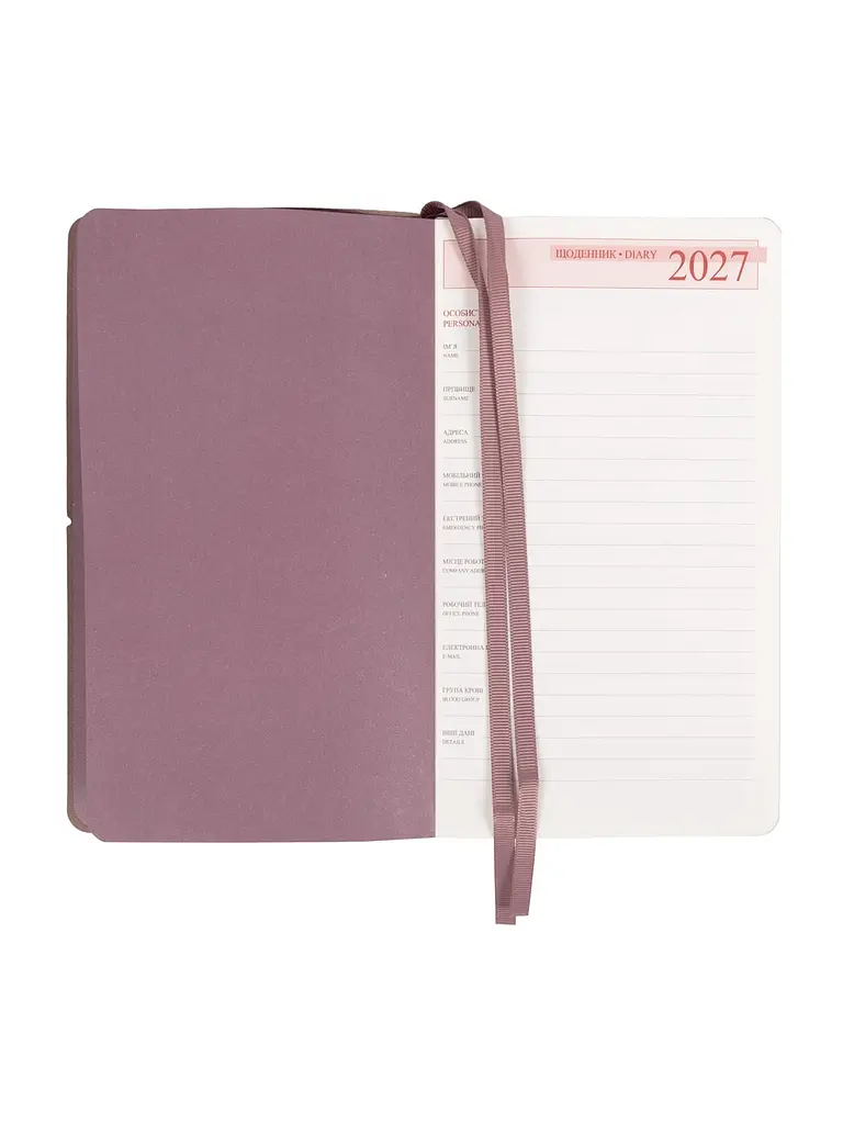 Щоденник 2027 12х20 cм LEO Planner Glory датований рожевий (252719) - фото 5