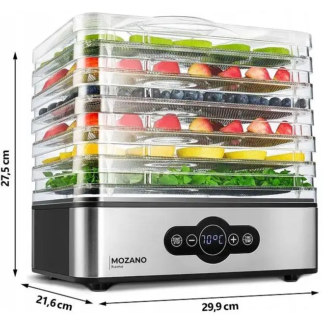 Сушилка для овощей, фруктов и грибов Mozano 400 Вт дегидрататор - фото 4