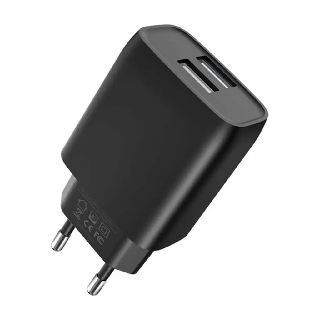 Зарядний пристрій XO L54 2xUSB 12W + cable USB to Lightning black (XO-L57-LGHT-BK) - фото 3