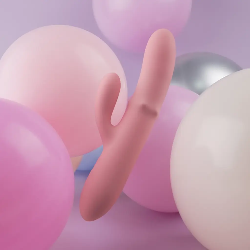 Вибратор-кролик Svakom Mora Neo Thrusting 19.5 см светло-розовый - фото 9