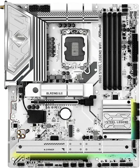 Материнська плата ASRock B860 Steel Legend Wi-Fi LGA 1851 (B860 Steel Legend WiFi) - фото 2