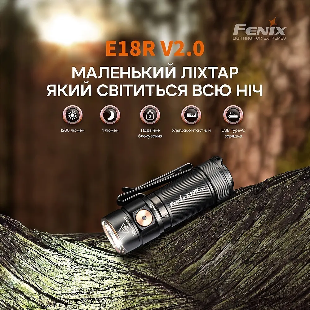 Фонарь Fenix E18R V2.0 (1047-E18RV20) - фото 3