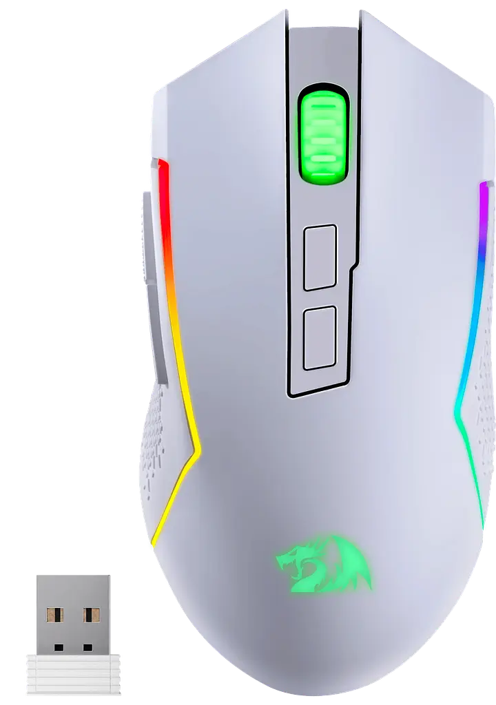 Миша Redragon Trident White (71864) (7153552) - фото 2