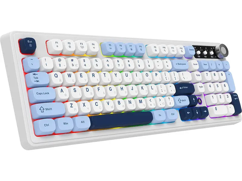 Клавіатура Ajazz AF98 Plus Glacier Blue (AF98-PLUS-GB) - фото 3