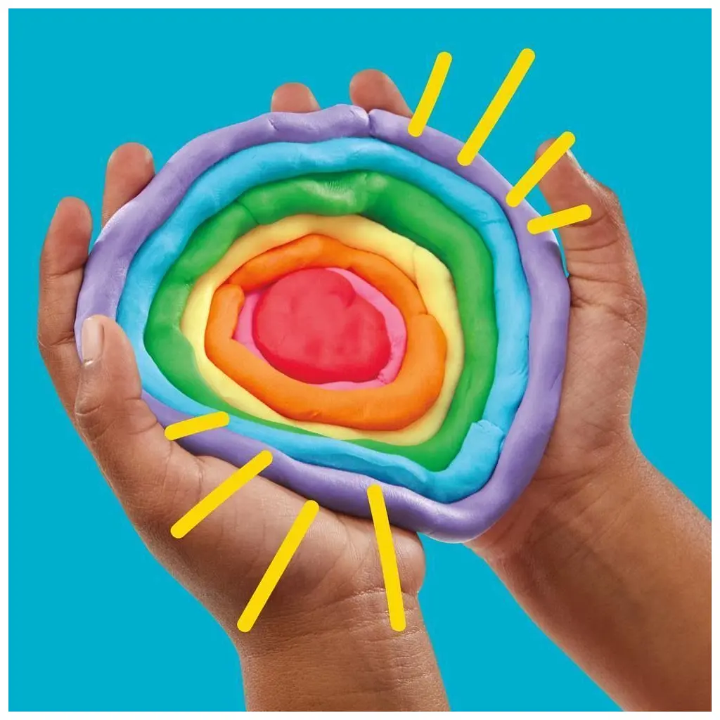 Набір для творчості Hasbro Play-Doh маса для ліплення Райдужні сюрпризи 50 баночок (G1761) - фото 4