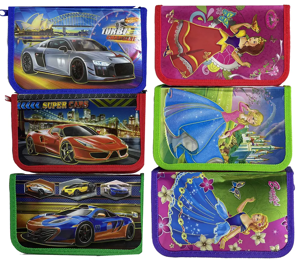 Пенал 3D, 1 змійка, 1 вкладка (В асортименті) - фото 2