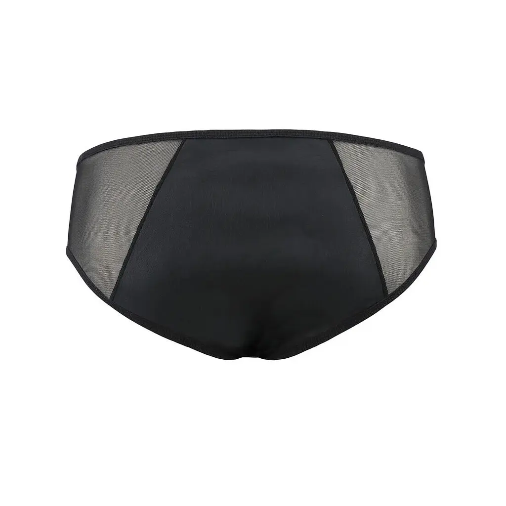Чоловічі сліпи на блискавці Passion 042 SLIP TIMMY L/XL Black, екошкіра, сітка - фото 6