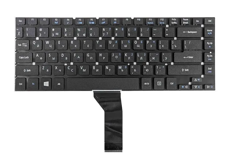 Клавіатура для ноутбука Acer Aspire (ES1-511) Black, (No Frame) - фото 2