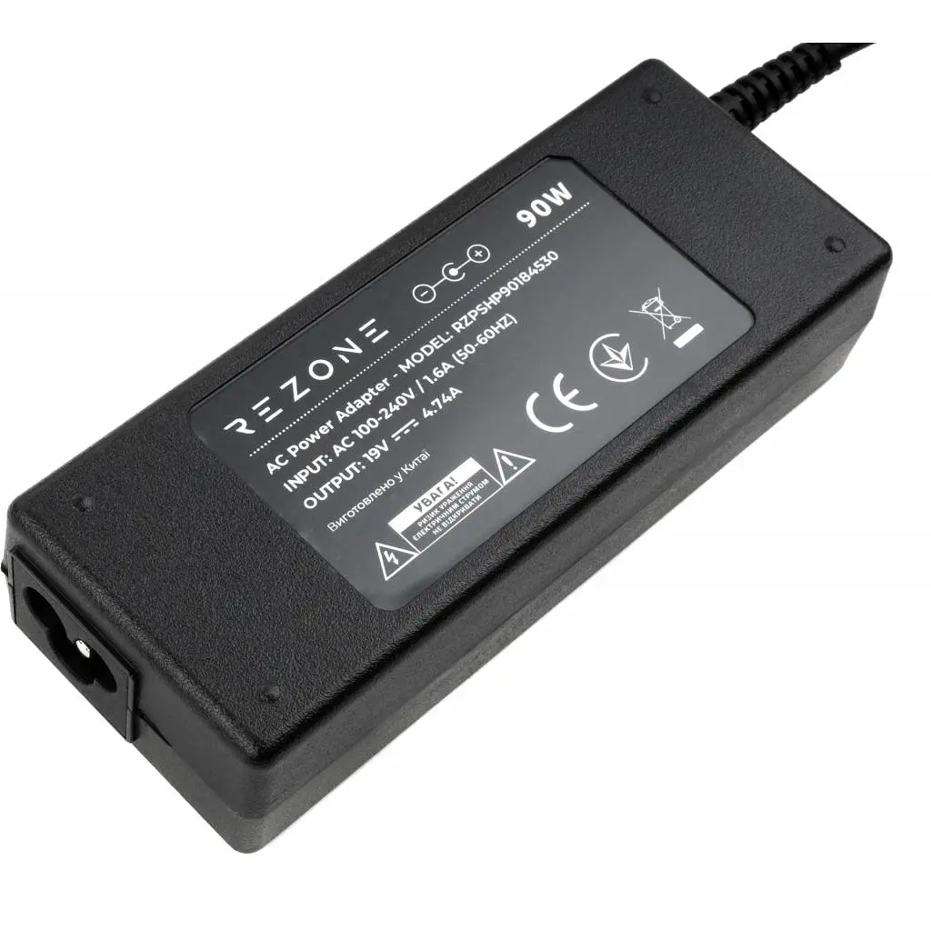Блок питания к ноутбуку Rezone HP 90W 18.5V 4.74A 4.5*3.0 (RZPSHP90184530) - фото 3