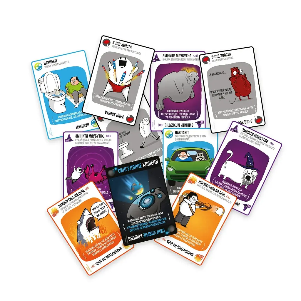 Настольная игра Rozum Взрывные котята: Сингулярные котята (дополнение) (810083046372) - фото 5