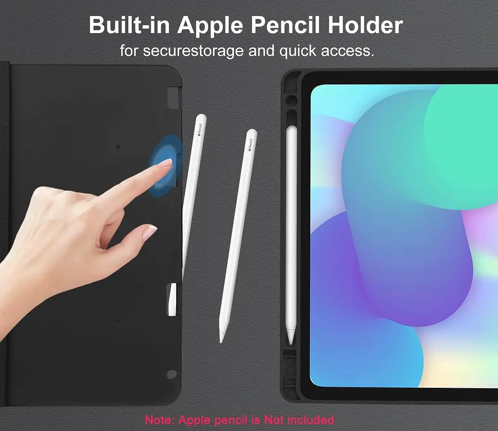 Чохол-клавіатура для 13-дюймового iPad Air (M2, 2024) та iPad Pro 12,9 (6ª 2022/5ª 2021/4ª 2020/3ª 2018), знімна клавіатура - фото 2