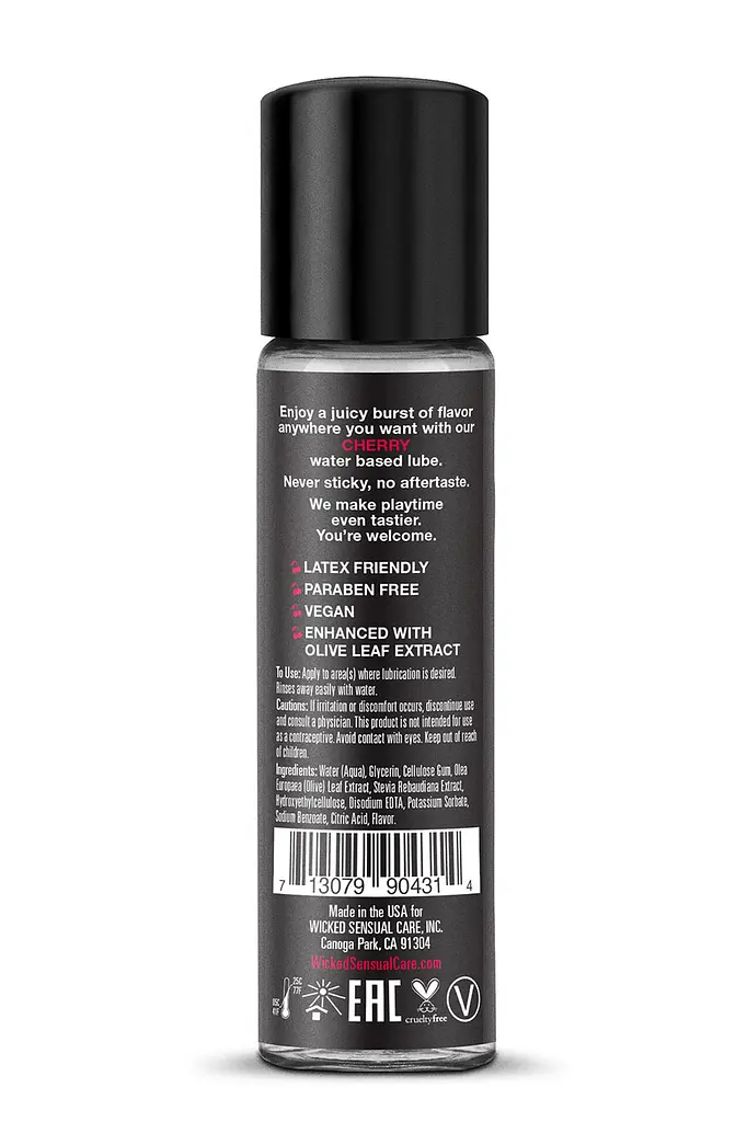 Їстівний лубрикант Wicked Aqua Cherry Flavored 30 ml - фото 2