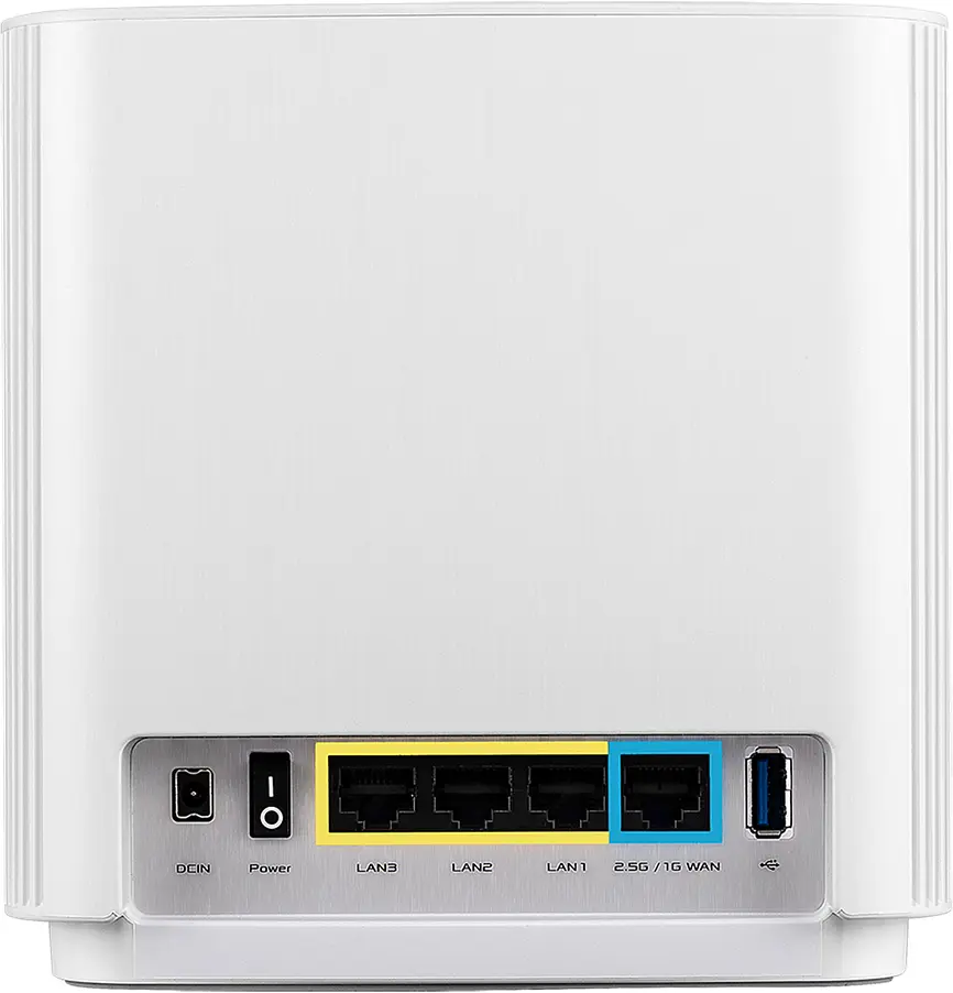 Система WiFi-Mesh ZenWiFi XT8 v2 AX6600, 3xGE LAN, 1x2.5GE WAN, 1xUSB3.1, 1мод, білий Asus teh0017285 - фото 7